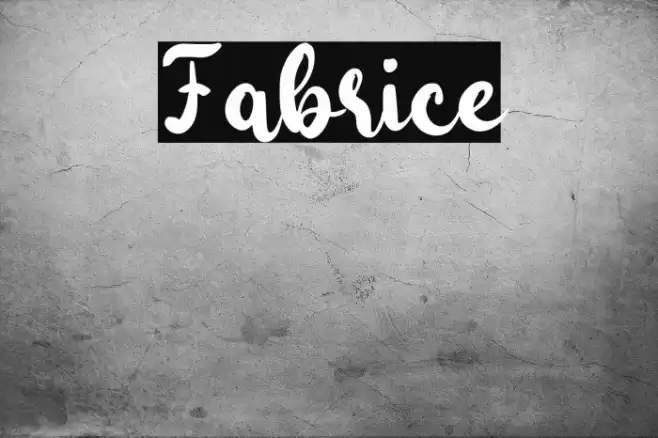 Fabrice Font examples