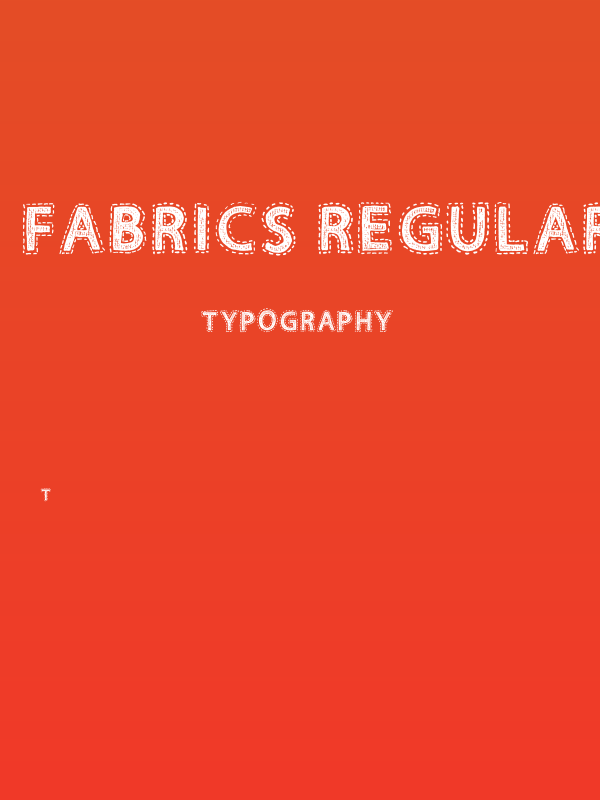 Fabrics Regular Poster