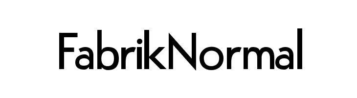 FabrikNormal Font