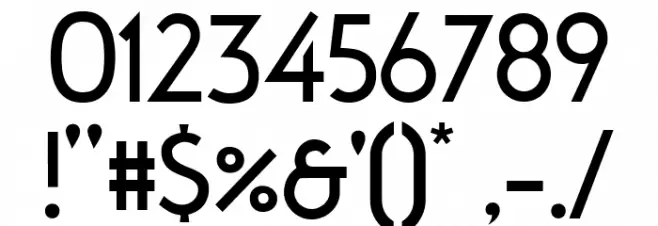 FabrikNormal Font OTHER CHARS