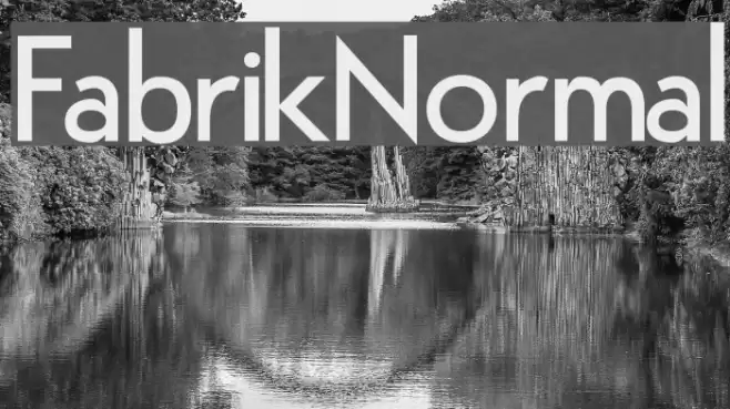 FabrikNormal Font examples