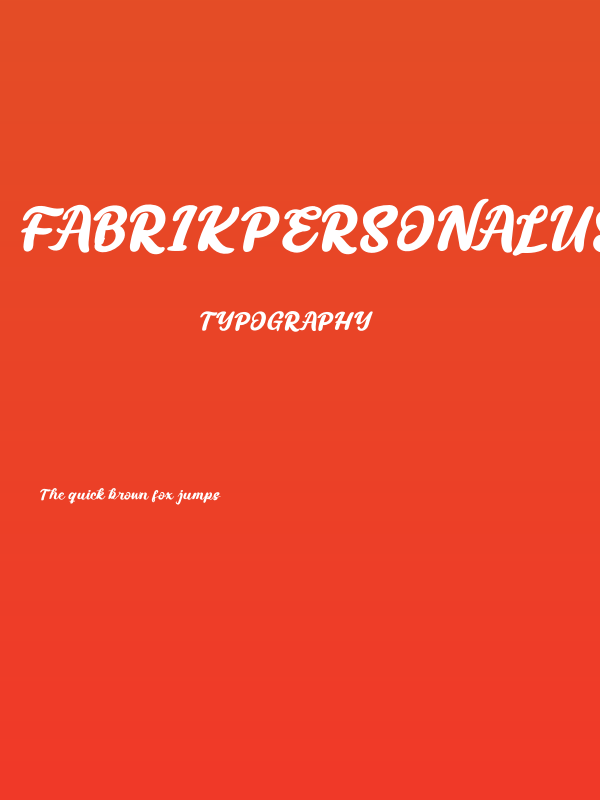 FabrikPersonalUse Poster