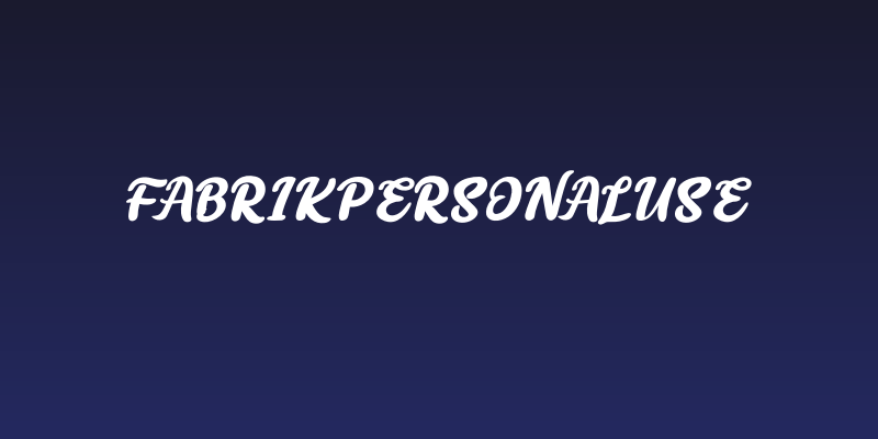FabrikPersonalUse Social Header