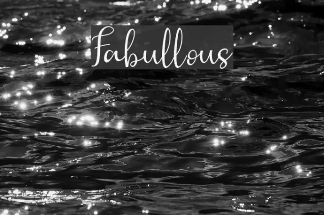 Fabullous Font examples