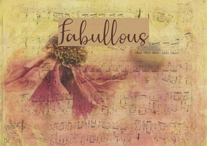 Fabullous フォント examples