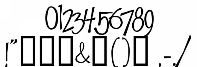 Fabulous 50s Normal Font OTHER CHARS