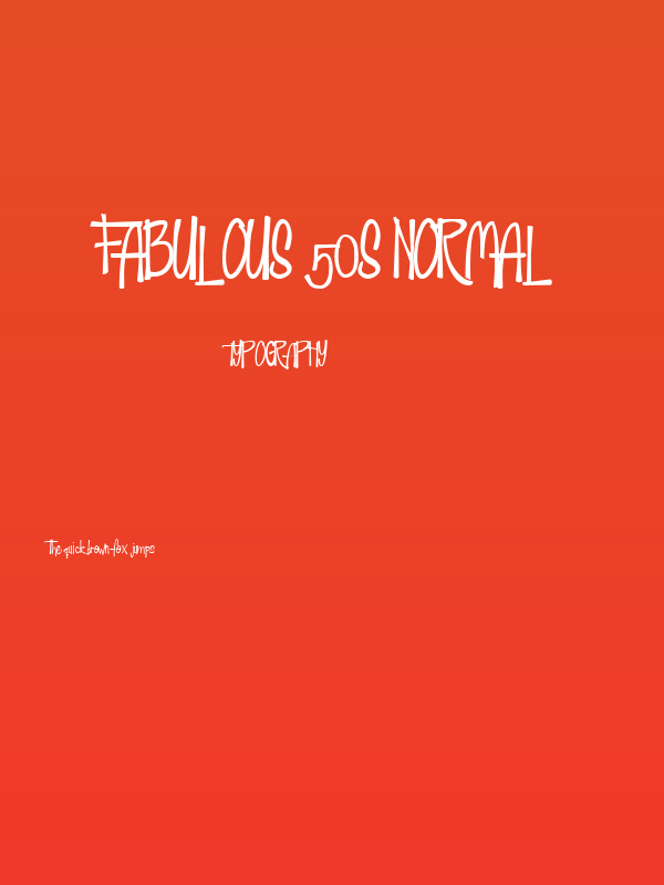 Fabulous 50s Normal Poster