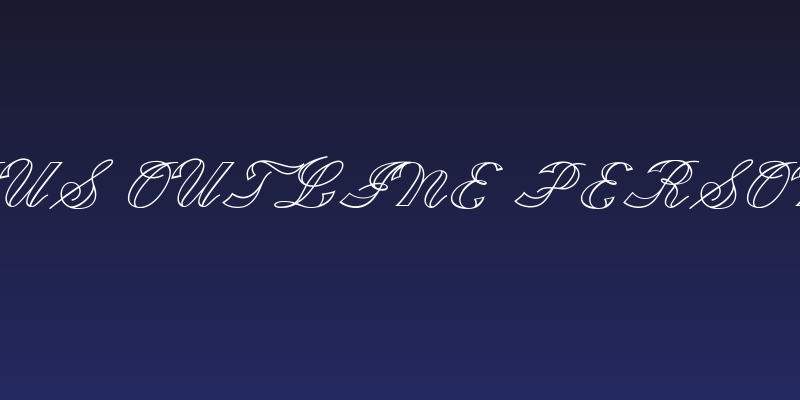 Fabulous Outline PERSONAL USE Social Header