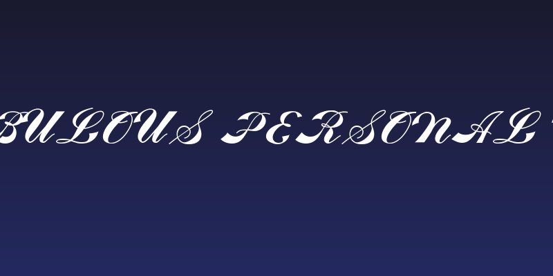 Fabulous PERSONAL USE Social Header