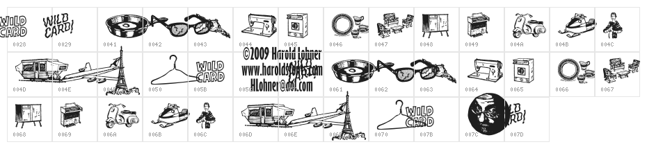 Fabulous Prizes Character Map