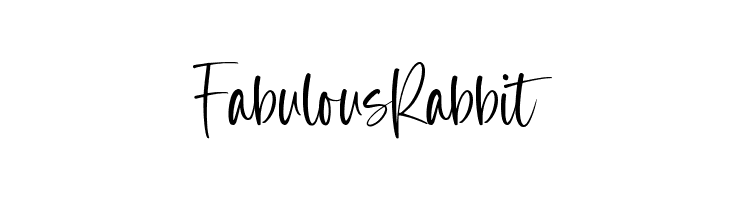 Fabulous Rabbit  フリーフォントのダウンロード