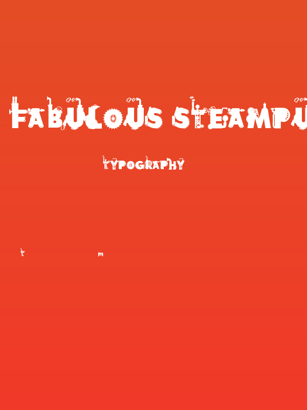 Fabulous Steampunk Poster