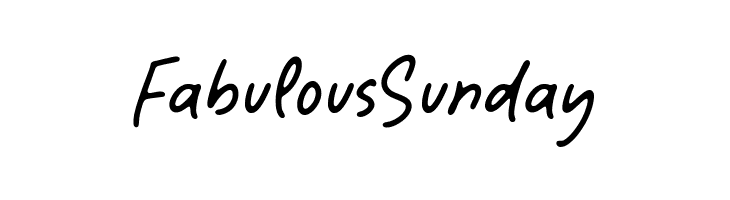Fabulous Sunday  नि: शुल्क फ़ॉन्ट्स डाउनलोड