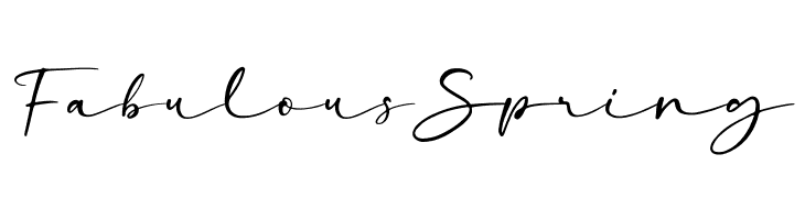 FabulousSpring  les polices de caract&egrave;res gratuit t�l�charger