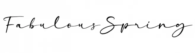 FabulousSpring Шрифта