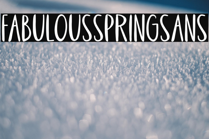 FabulousSpringSans Example 1