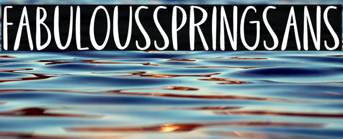 FabulousSpringSans Example 2