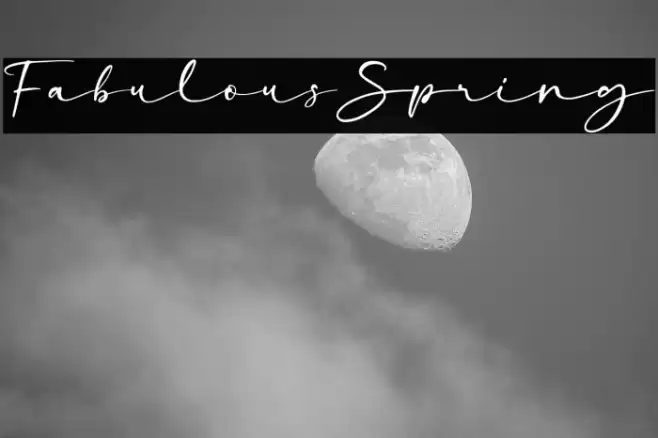 FabulousSpring Font examples