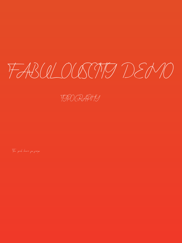Fabulouscity Demo Poster