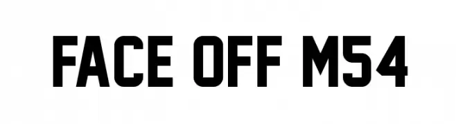 Face Off M54  नि: शुल्क फ़ॉन्ट्स डाउनलोड