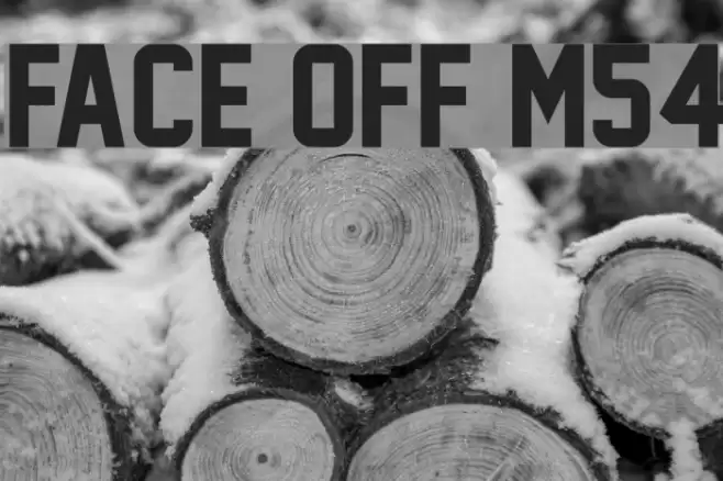 Face Off M54 Schriftart examples