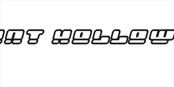 Face plant hollow 2 Italic Logo