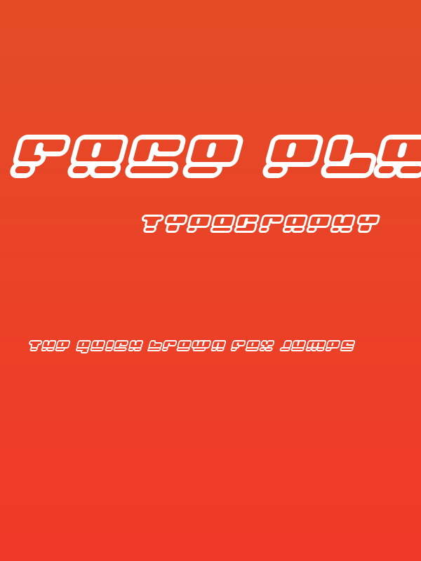 Face plant hollow 2 Italic Poster