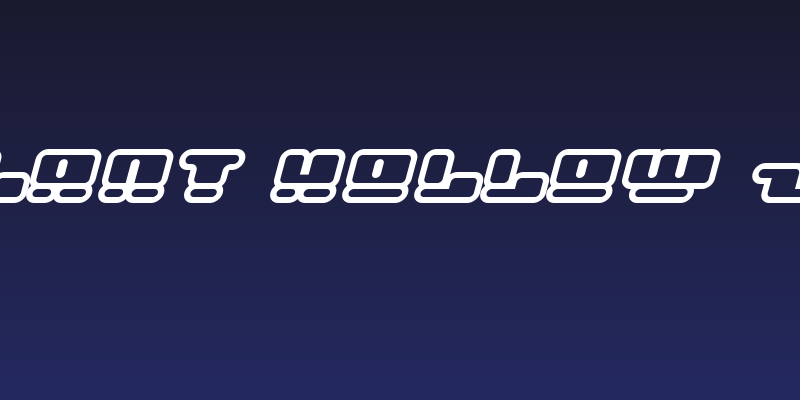 Face plant hollow 2 Italic Social Header