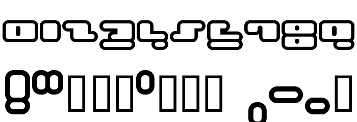 Face plant hollow 2 Font OTHER CHARS