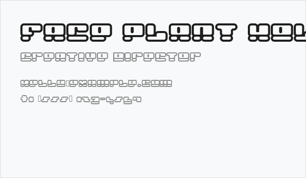 Face plant hollow 2 Business Card