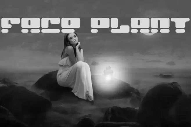 Face plant Font examples