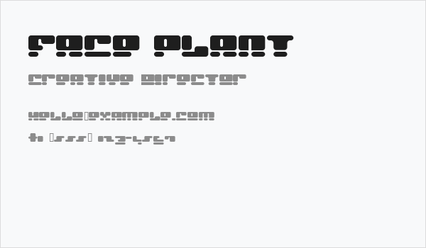 Face plant Business Card