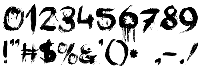 FaceYourFears Font OTHER CHARS