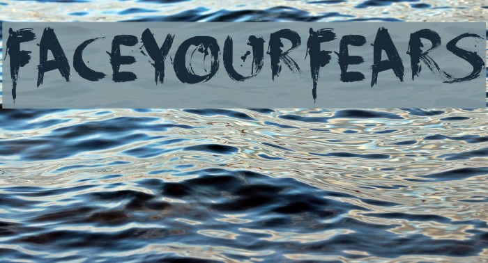 FaceYourFears Font examples