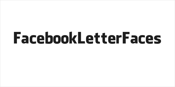 FacebookLetterFaces Logo