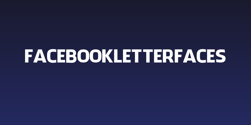 FacebookLetterFaces Social Header