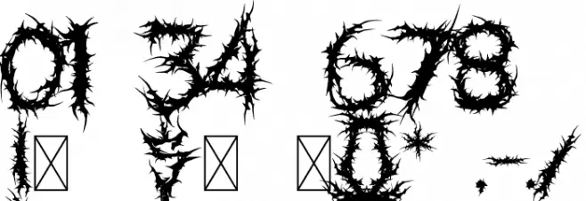 Faceless Font OTHER CHARS