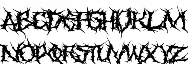 Faceless Font UPPERCASE