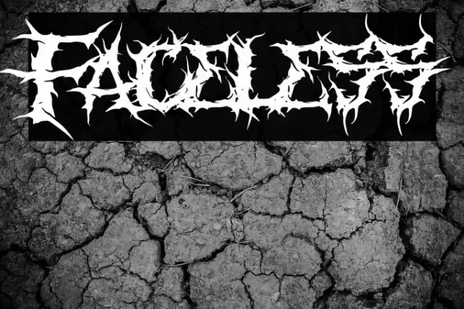 Faceless Font examples