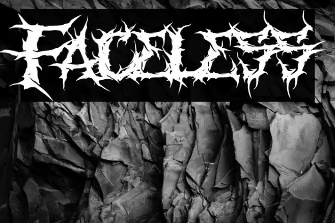 Faceless Font examples