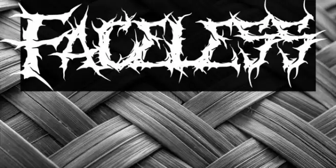 Faceless Font examples