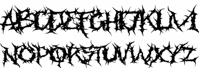 Faceless フォント 小文字