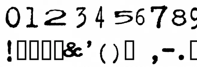 Facelift Font OTHER CHARS