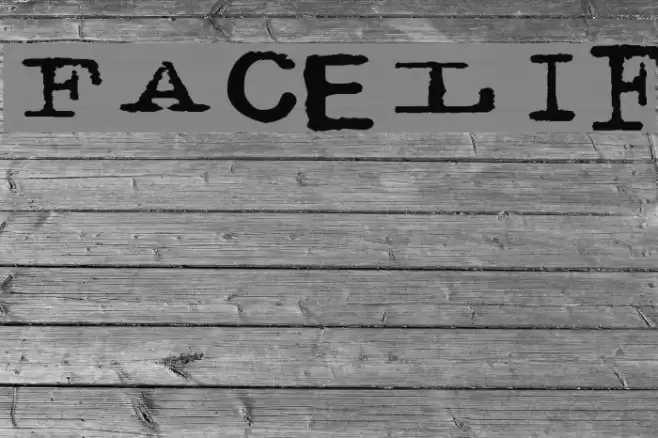 Facelift Font examples