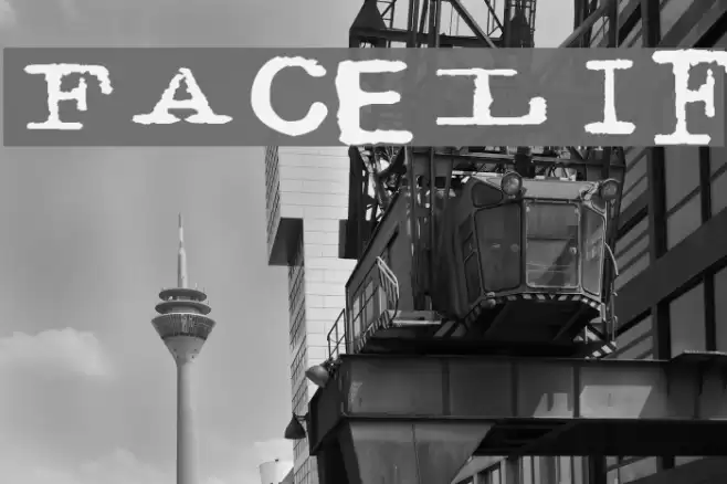 Facelift Font examples