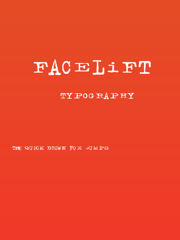 Facelift Poster