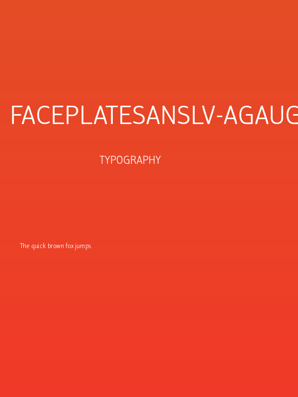 FaceplateSansLV-AGauge Poster