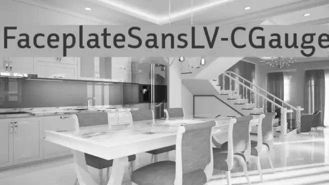 FaceplateSansLV-CGauge Font examples