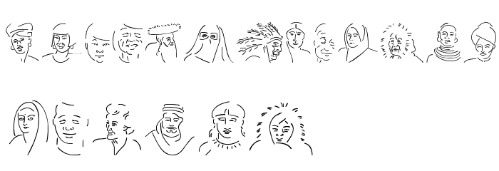 Faces Of The Century Font LOWERCASE