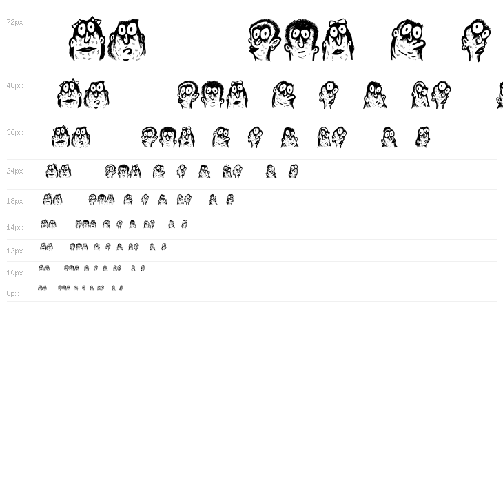 Faces Regular Waterfall